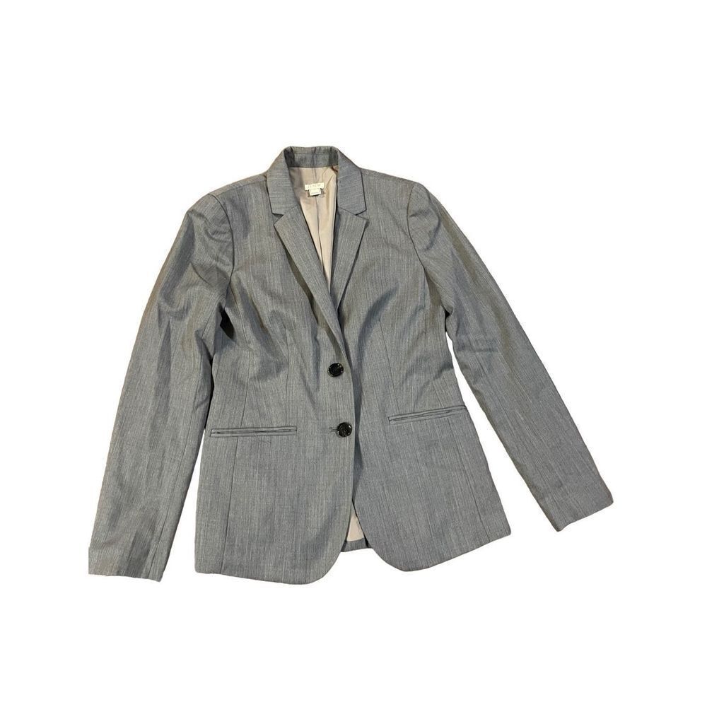 J. Crew Factory Women’s Lightweight Wool Blend Gray Suit Blazer F3731 size 2‎